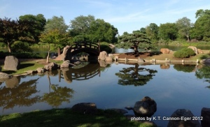 Osaka Garden pond and bridge